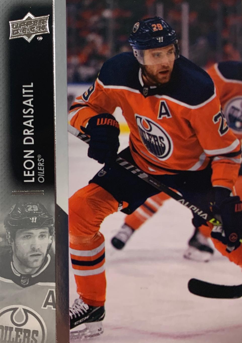 Хоккей, Карточка Leon Draisaitl-Леон Драйзайтль Edmonton Oilers-Эдмонтон НХЛ/NHL