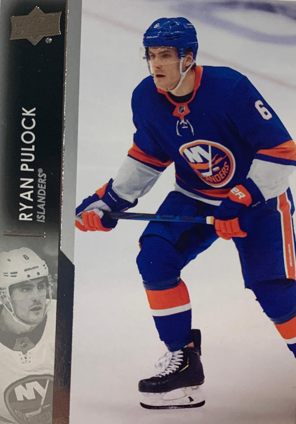 Хоккей. Карточка Ryan Pulock -Райан Пулок New York Islanders - Айлендерс НХЛ/NHL