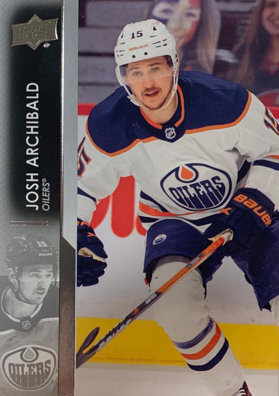 Хоккей. Карточка Josh Archibald-Джош Арчибальд Edmonton Oilers -Эдмонтон НХЛ/NHL