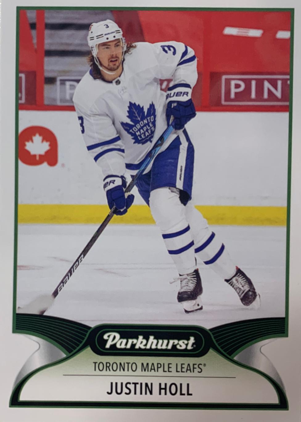 Хоккей. Карточка Justin Holl -Джастин Холл (Toronto Maple Leafs/Торонто) НХЛ/NHL