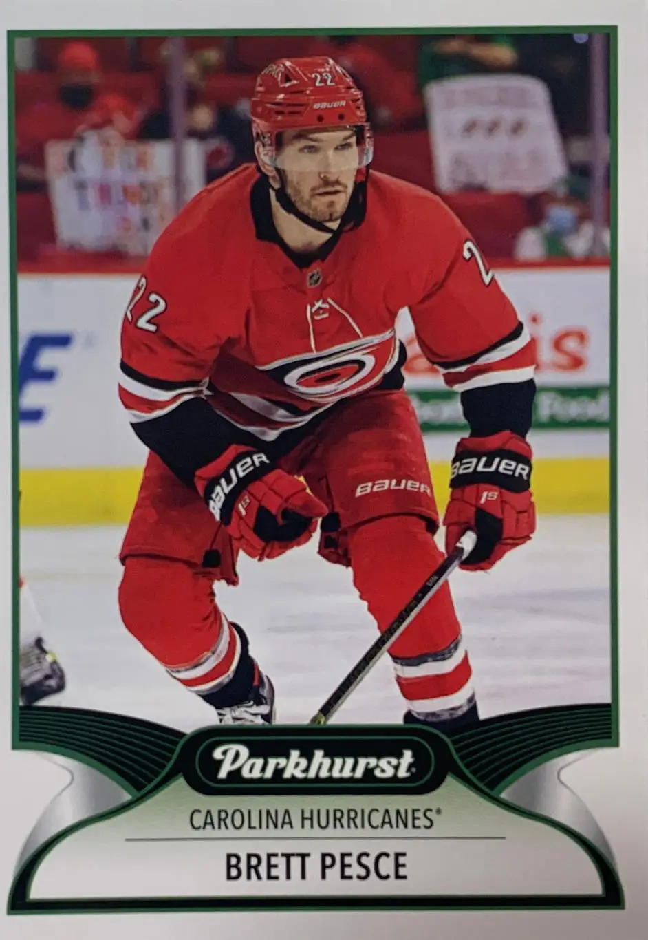 Хоккей. Карточка Brett Pesce - Бретт Пеше Carolina Hurricanes - Каролина НХЛ/NHL