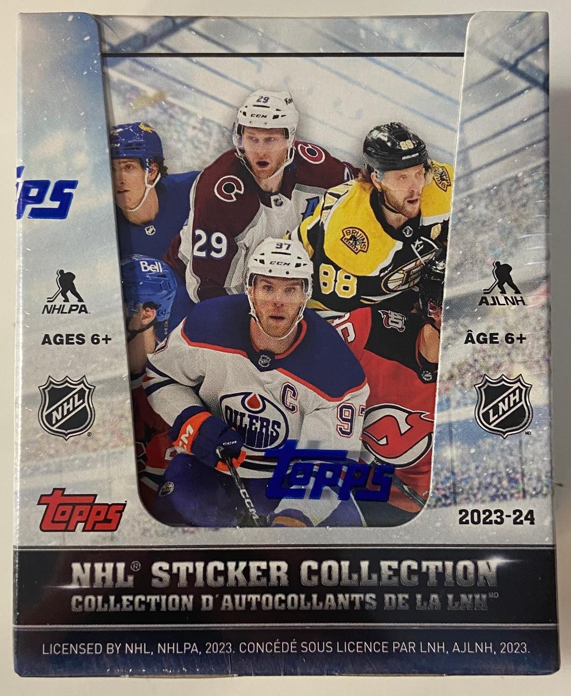 Запечатанный блок ( 50 пакетиков ) по TOPPS NHL 2023-2024