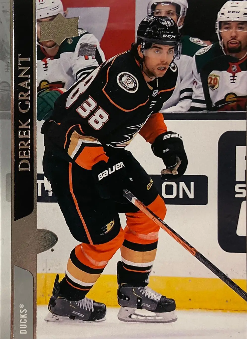 Хоккей. Карточка Derek Grant - Дерек Грант Anaheim Ducks - Анахайм Дакс НХЛ/NHL