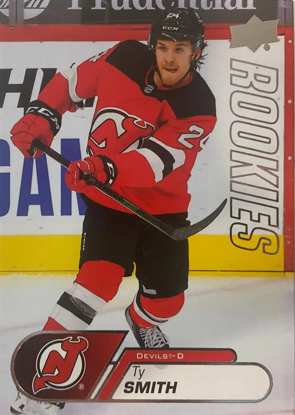 Карточка Тай Смит New Jersey Devils-Нью-Джерси Девилз, Динамо Минск НХЛ/NHL/КХЛ