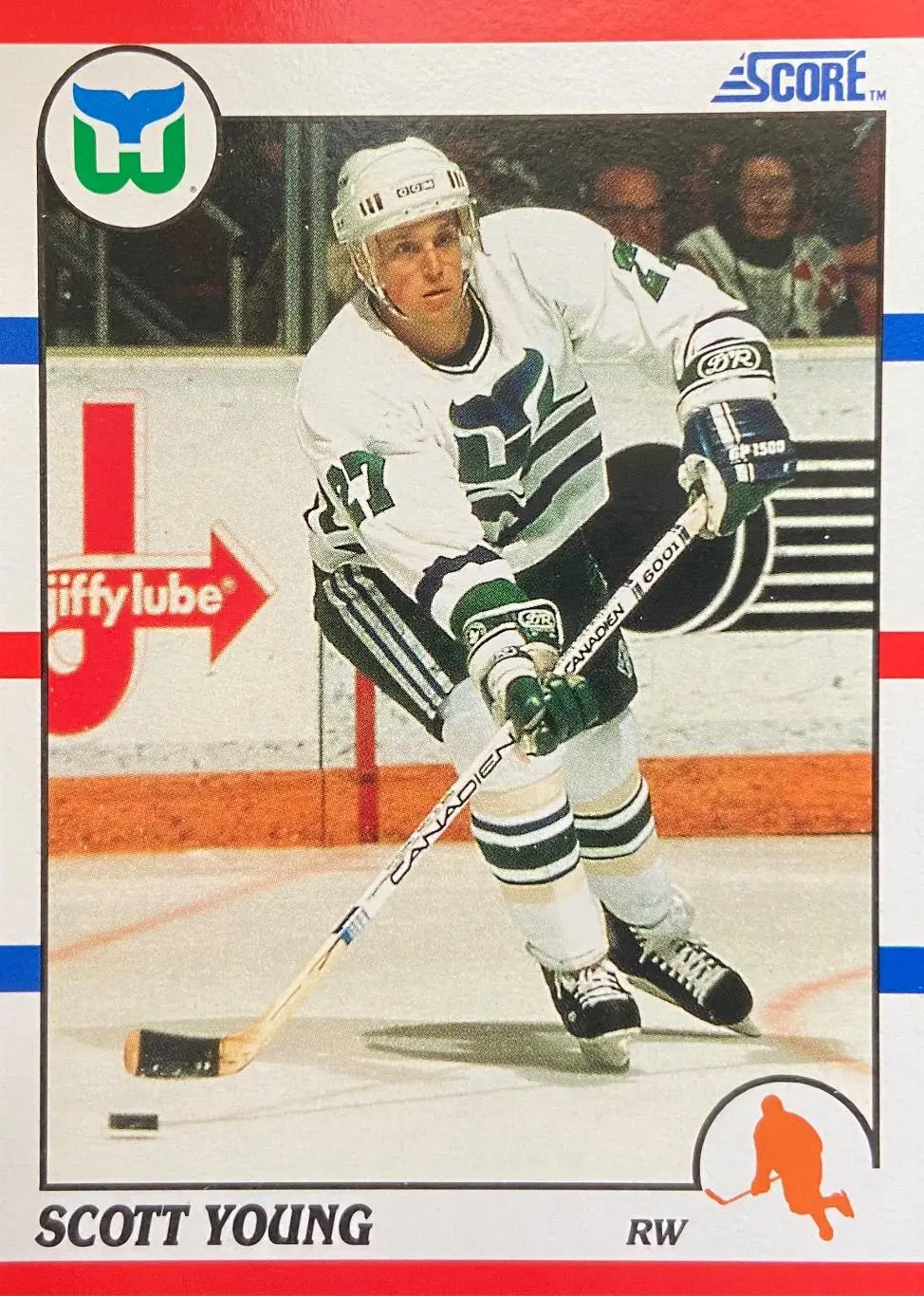 Хоккей. Карточка Scott Young-Скотт Янг Hartford Whalers-Хартфорд Уэйлерс НХЛ/NHL