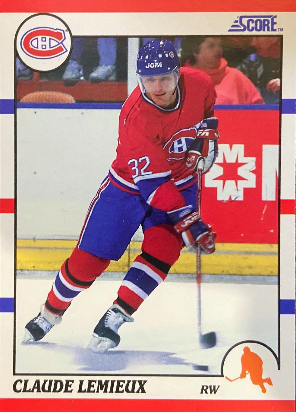 Хоккей. Карточка Claude Lemieux - Клод Лемье Montreal Canadiens-Монреаль НХЛ/NHL