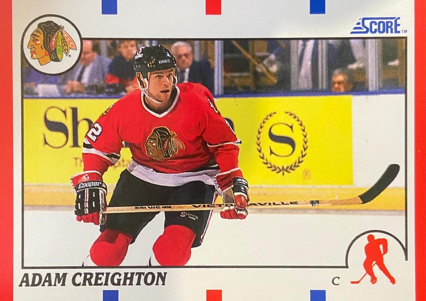 Хоккей. Карточка Adam Creighton-Адам Крейтон -Chicago Blackhawks-Чикаго НХЛ/NHL