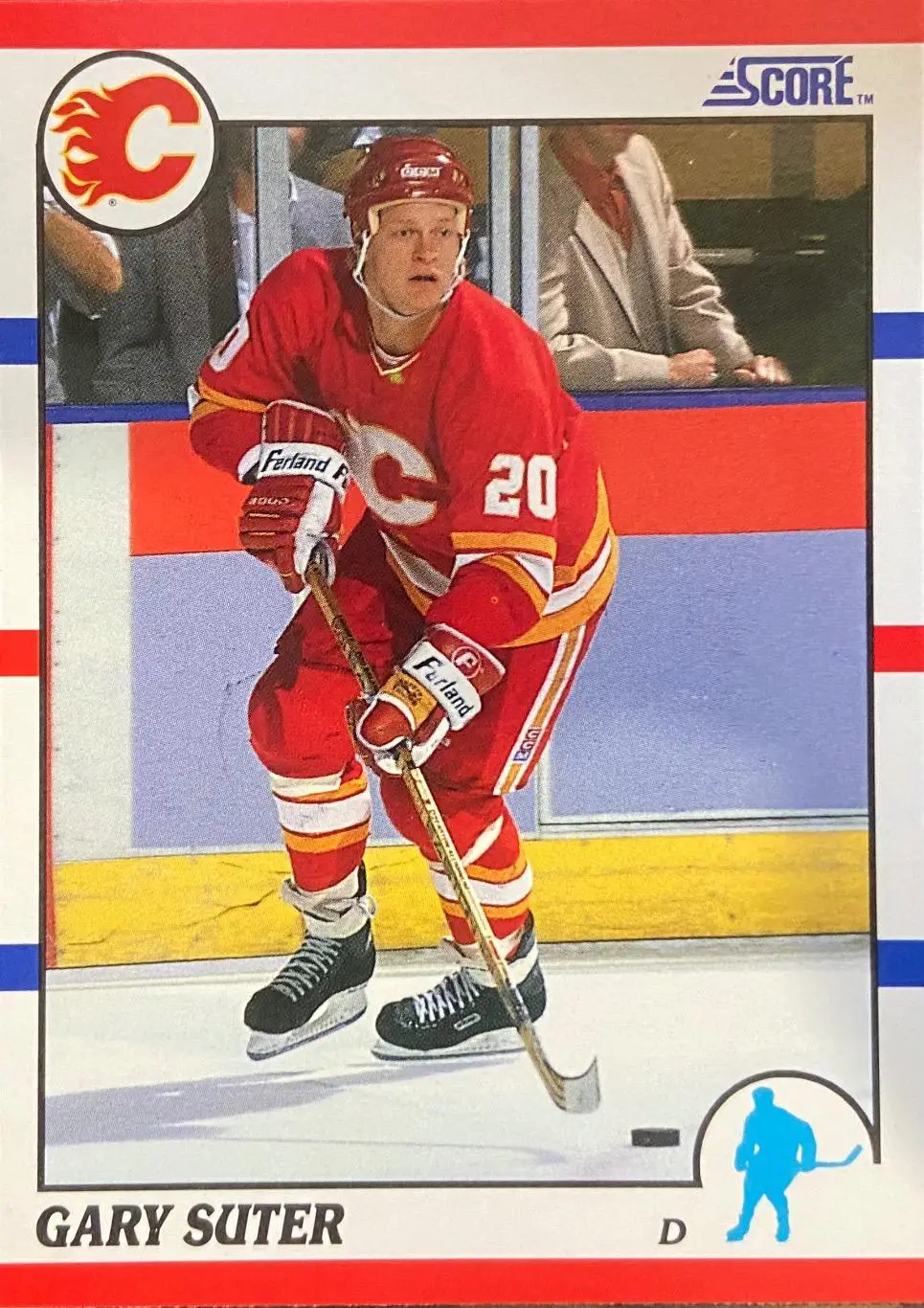 Хоккей. Карточка Gary Suter - Гэри Сутер Calgary Flames - Калгари Флэймз НХЛ/NHL