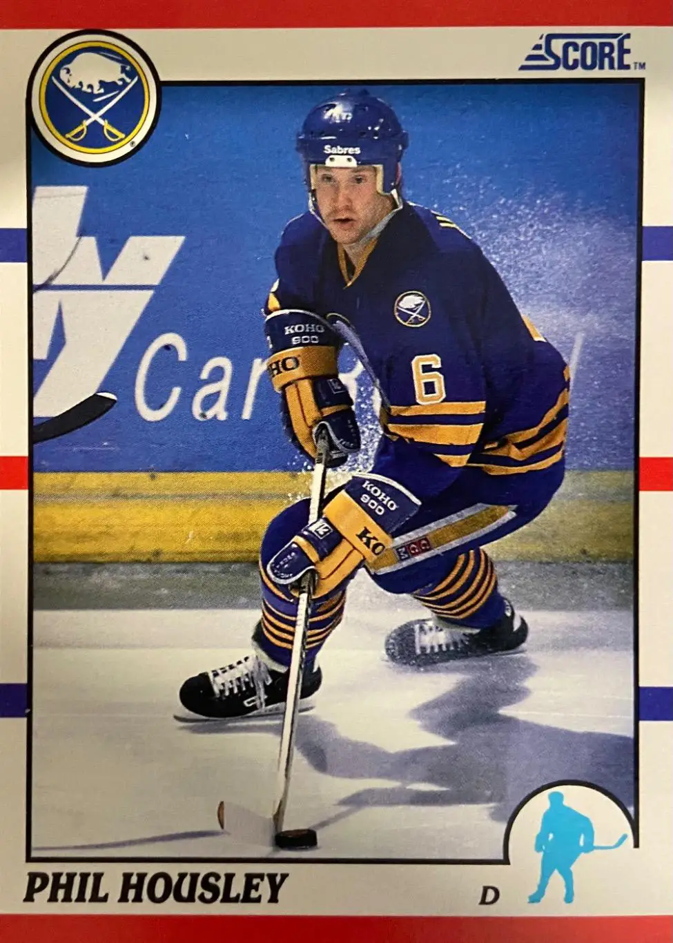 Хоккей. Карточка Phil Housley - Фил Хаусли Buffalo Sabres-Баффало Сейбрз НХЛ/NHL