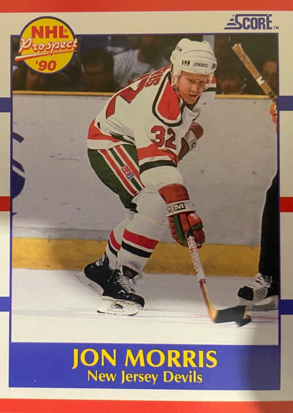 Хоккей. Карточка Jon Morris - Джон Моррис New Jersey Devils - Нью-Джерси НХЛ/NHL