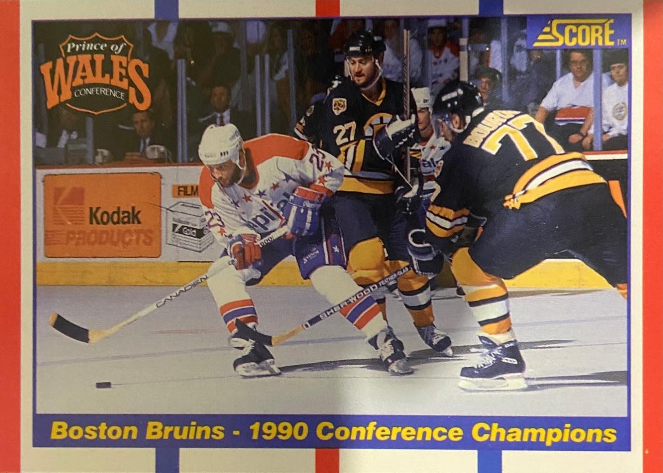 Хоккей. Карточка Boston Bruins-Бостон Брюинз - 1990 Conference Champions НХЛ/NHL