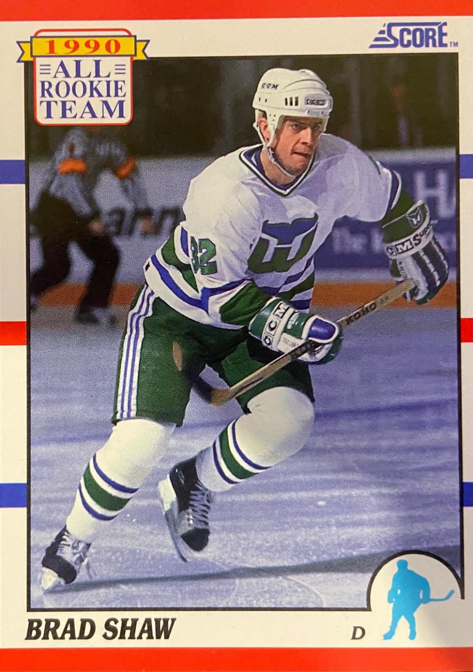 Хоккей Карточка Brad Shaw - Брэд Шоу Hartford Whalers - Хартфорд Уэйлерс НХЛ/NHL