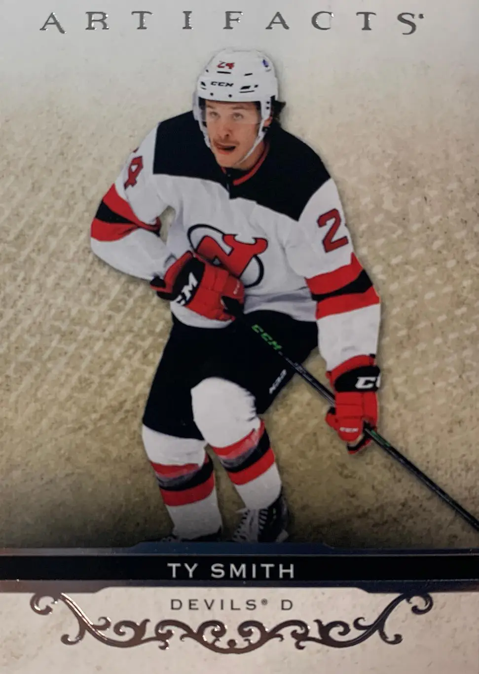 Карточка Тай Смит New Jersey Devils-Нью-Джерси Девилз, Динамо Минск НХЛ/NHL/КХЛ