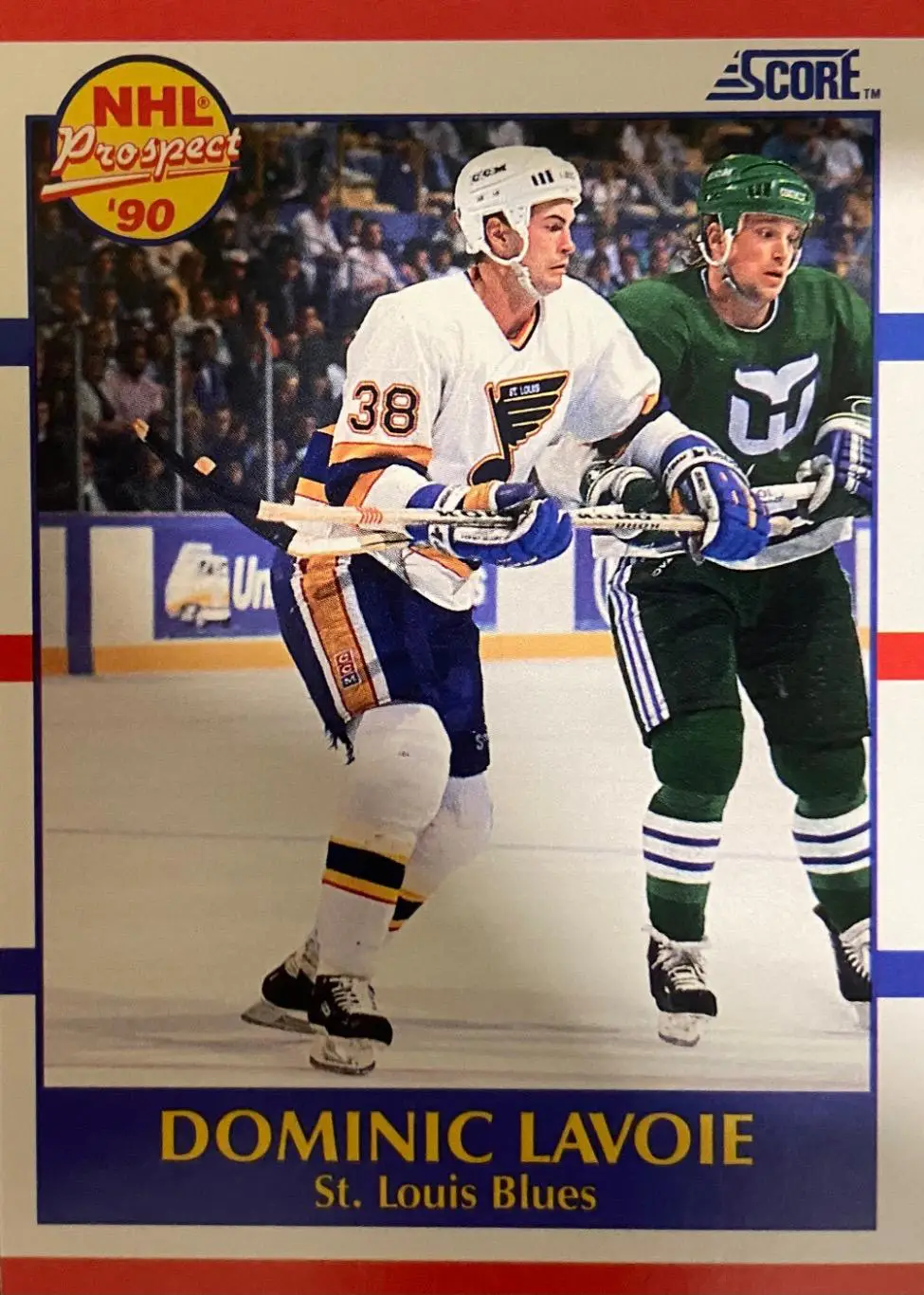 Хоккей. Карточка Dominic Lavoie-Доминик Лавуа St. Louis Blues-Сент-Луис НХЛ/NHL