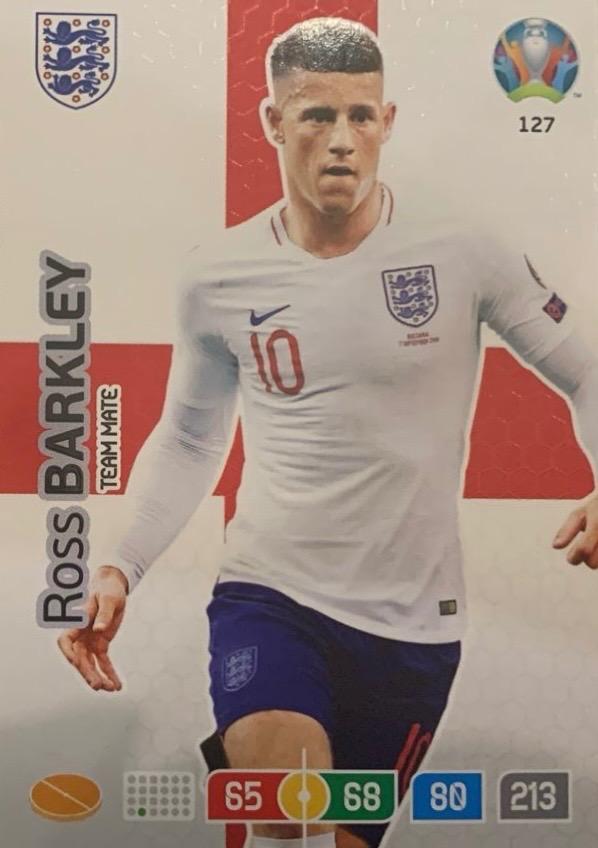 Футбол. Карточка Ross Barkley/Росс Баркли Англия, Челси, Эвертон Euro/Евро 2020