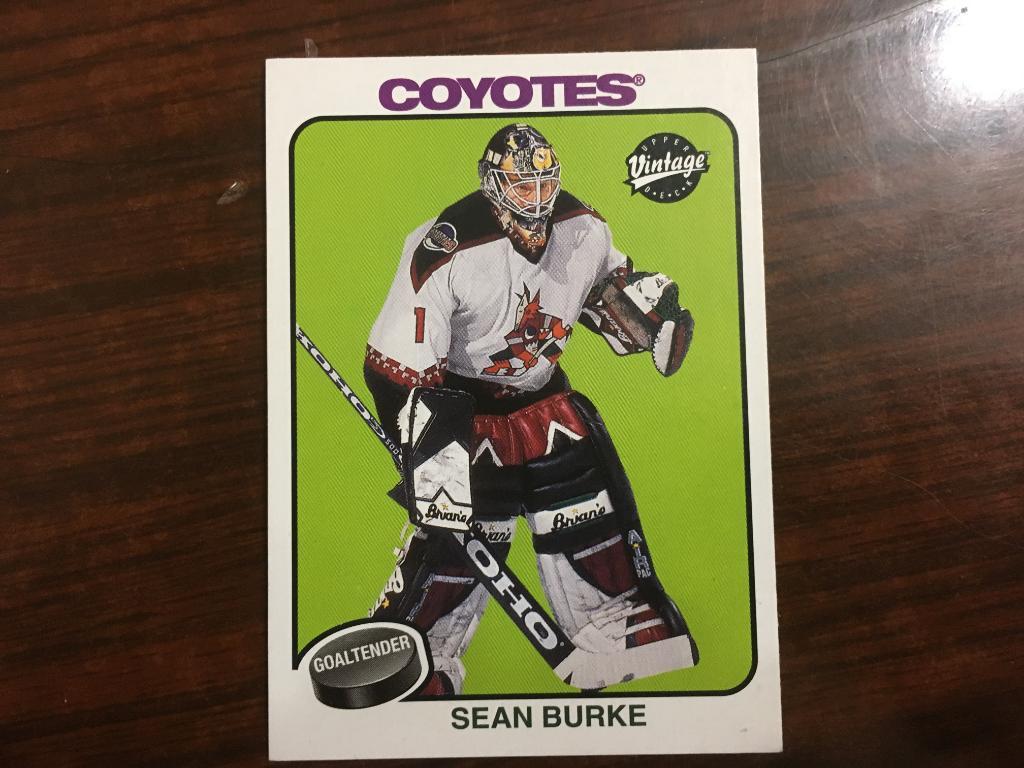 Карточка №10 Sean Burke - Шон Бурк PHOENIX COYOTES - Финикс НХЛ/NHL