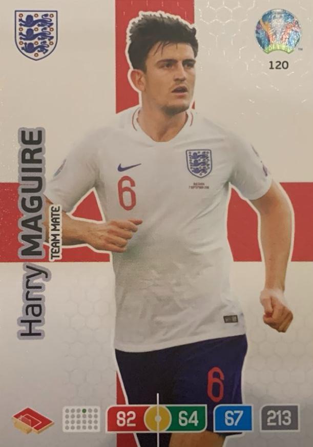 Футбол. Карточка Harry Maguire/Гарри Магуайр Англия, Манчестер Euro/Евро 2020