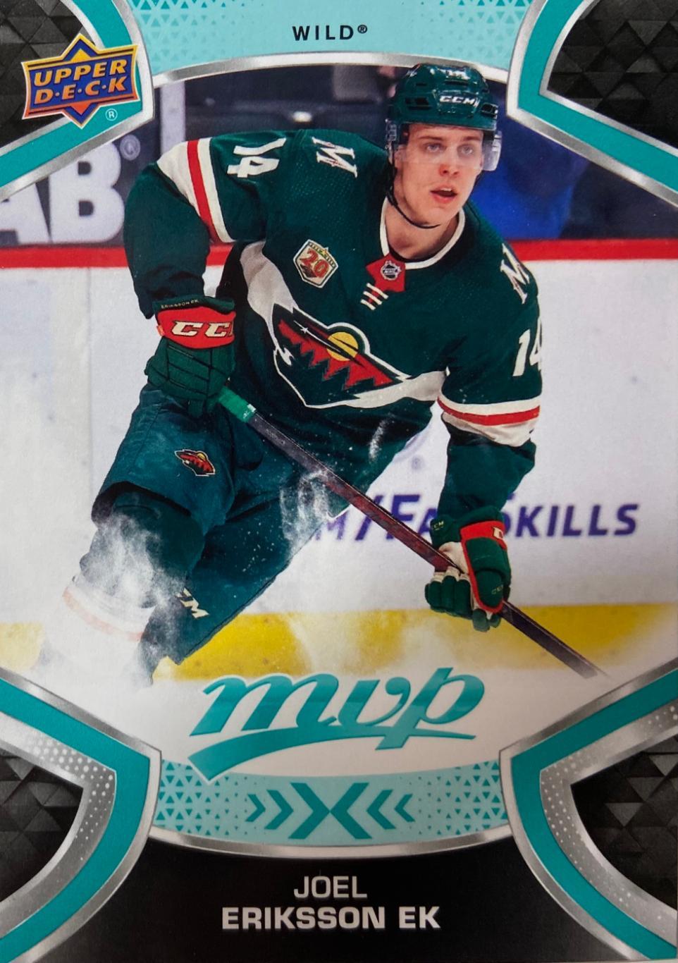 Хоккей Карточка Joel Eriksson Ek-Юэль Эрикссон Эк Minnesota Wild НХЛ/NHL 2020-21