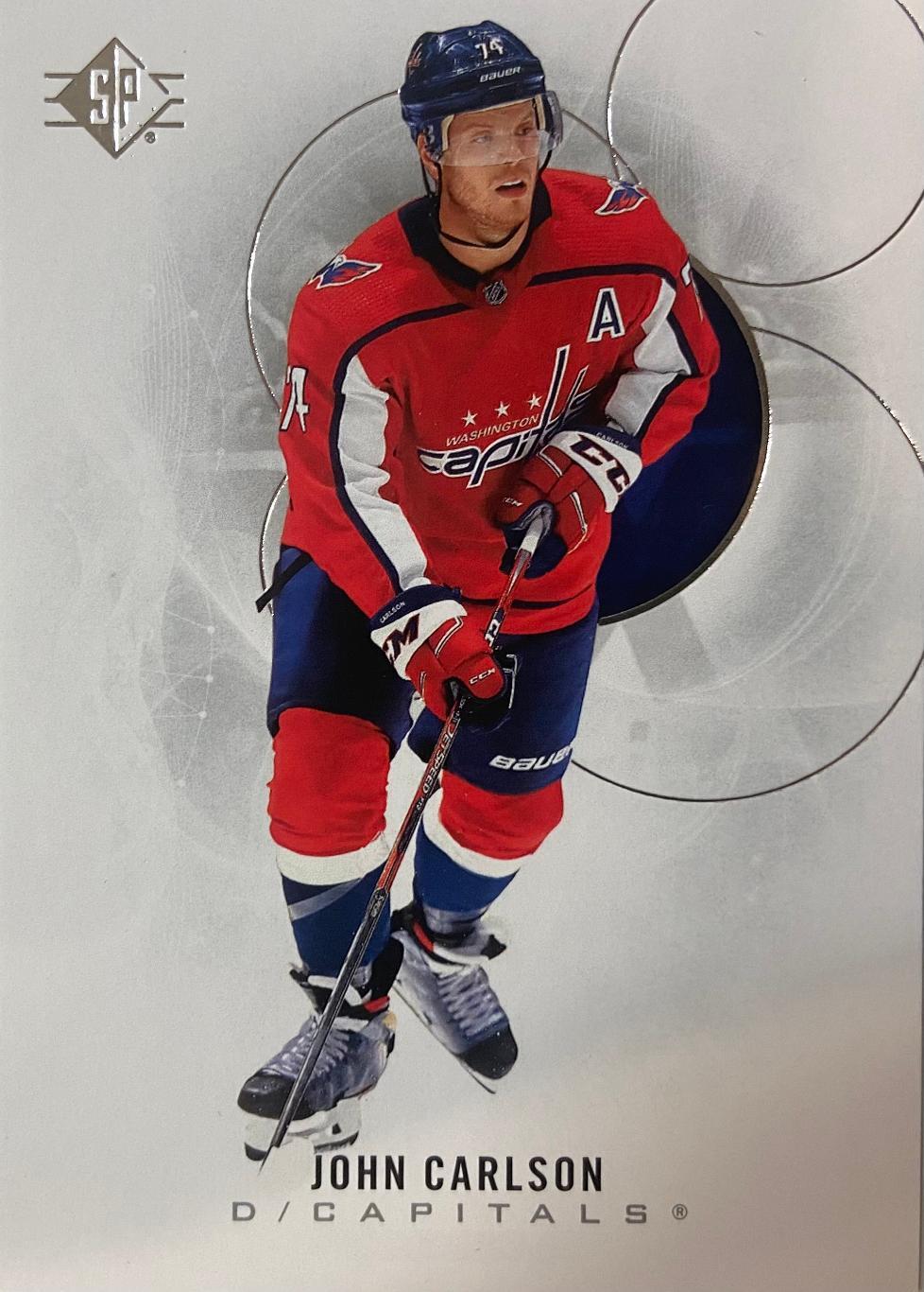 Хоккей. Карточка John Carlson/Джон Карлсон Washington Capitals/Вашингтон НХЛ-NHL