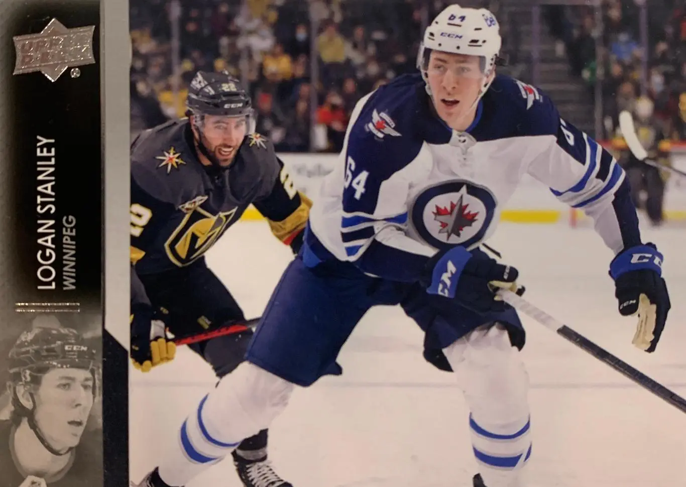 Хоккей. Карточка Logan Stanley/Логан Стэнли Winnipeg Jets/Виннипег Джетс НХЛ/NHL