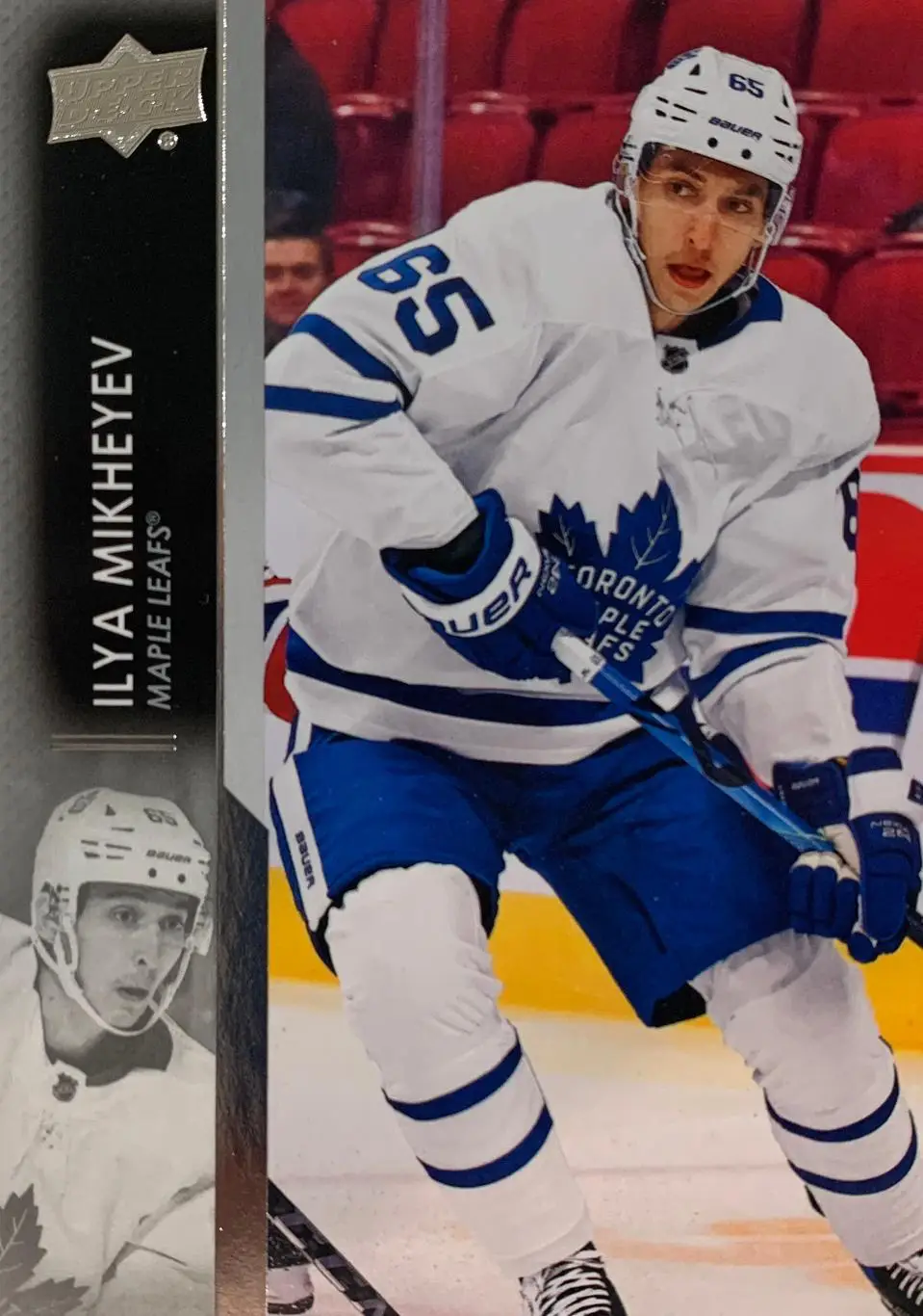 Хоккей, Карточка Илья Михеев Toronto Maple Leafs-Торонто, Авангард Омск НХЛ/КХЛ