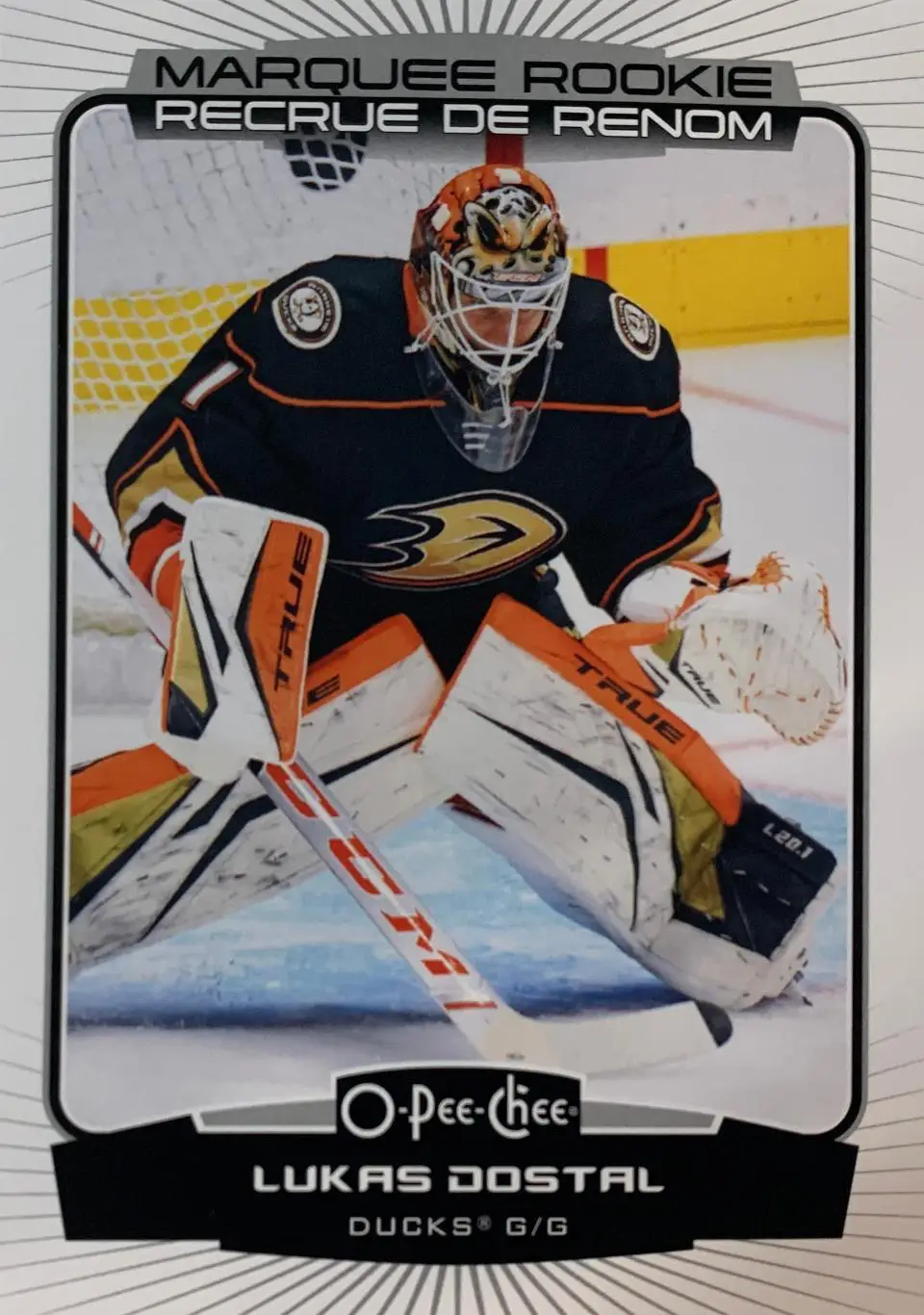 Хоккей. Карточка Lukas Dostal-Лукаш Досталь Anaheim Ducks - Анахайм Дакс НХЛ/NHL