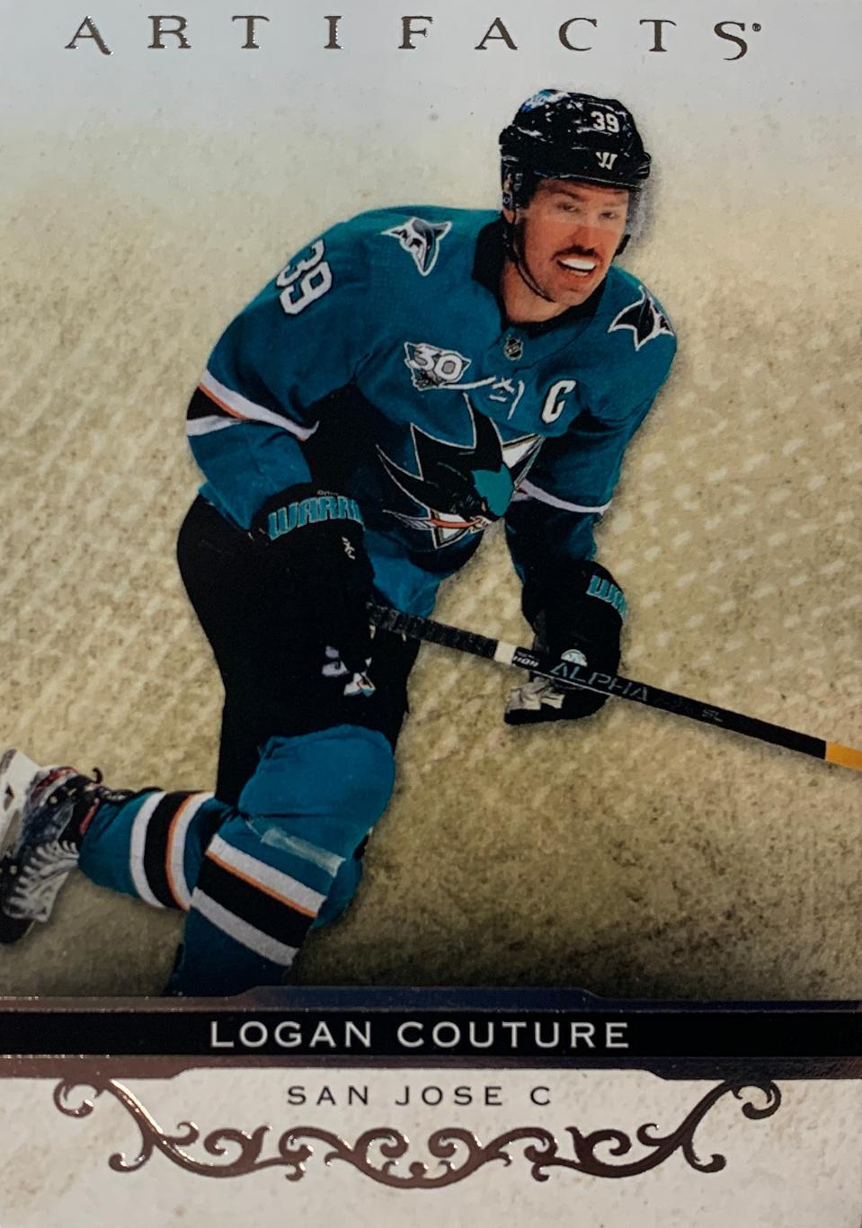 Хоккей Карточка Logan Couture-Логан Кутюр San Jose Sharks-Сан-Хосе Шаркс НХЛ/NHL