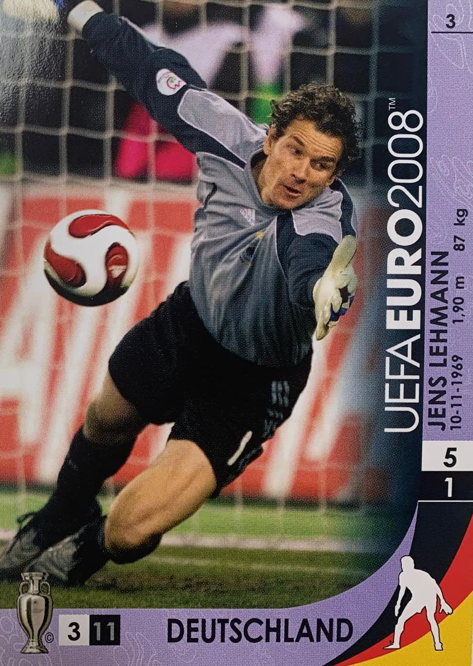 Футбол. Карточка Jens Lehmann/Йенс Леманн Германия, Милан, Арсенал Евро 2008