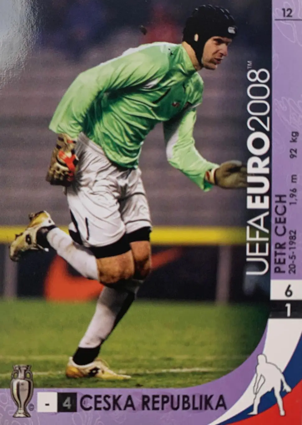 Футбол. Карточка Petr Cech/Петр Чех Чехия, Арсенал, Челси Евро 2008