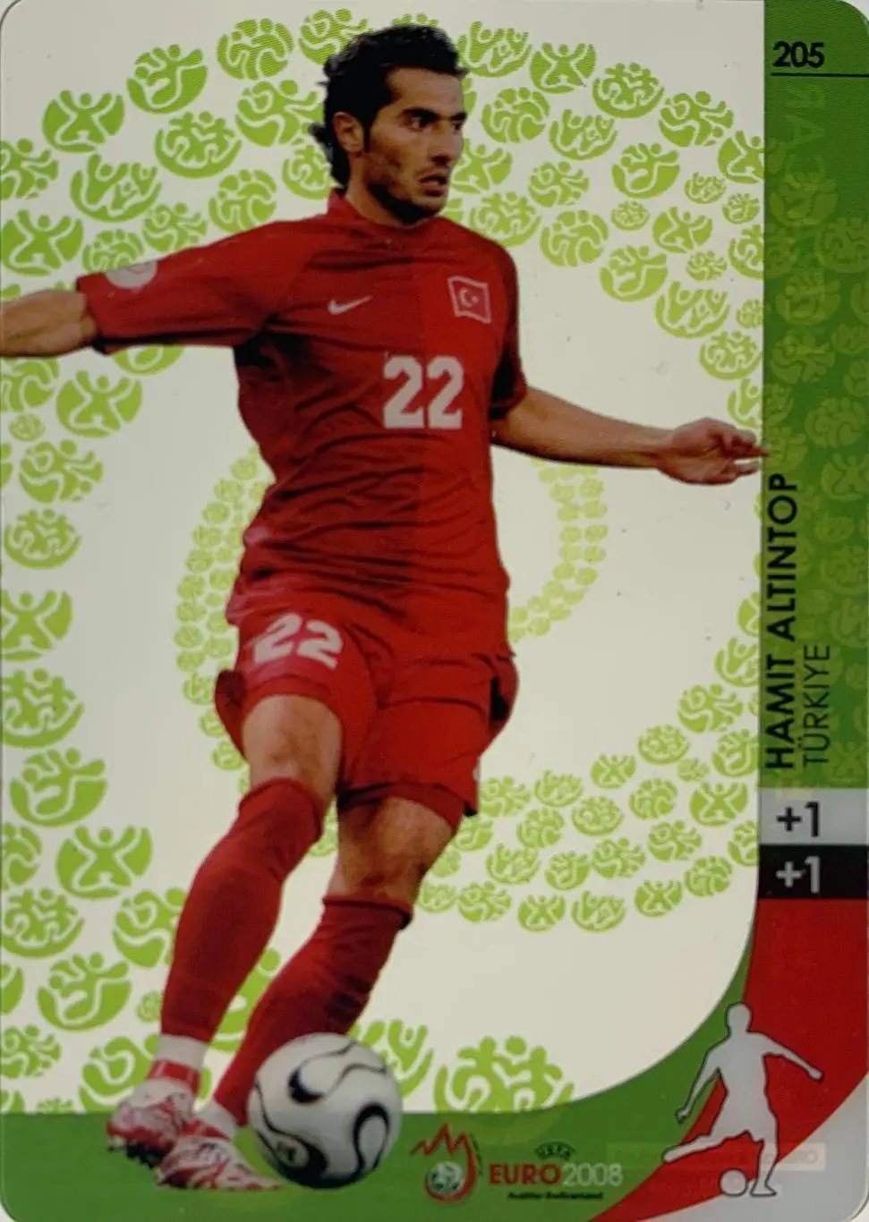Футбол. Карточка Hamit Altintop/Хамит Алтынтоп Турция, Реал, Бавария Евро 2008
