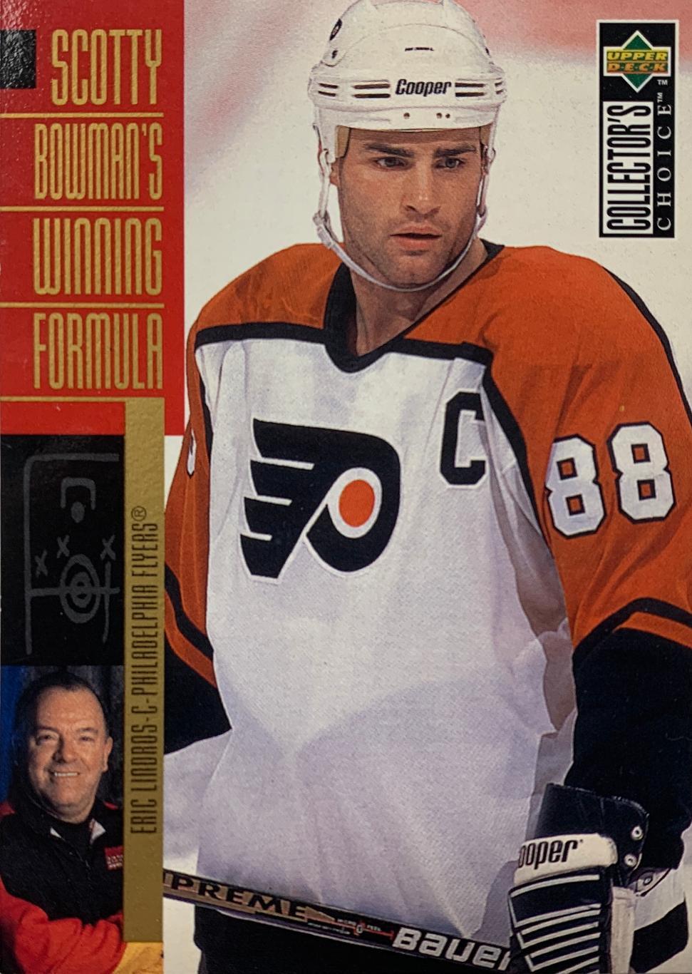 Хоккей. Карточка Eric Lindros-Эрик Линдрос Philadelphia Flyers - Флайерз НХЛ-NHL