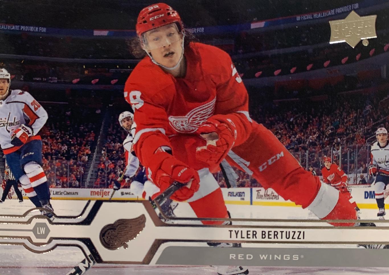 Хоккей Карточка Tyler Bertuzzi-Тайлер Бертуцци Detroit Red Wings-Детройт НХЛ/NHL