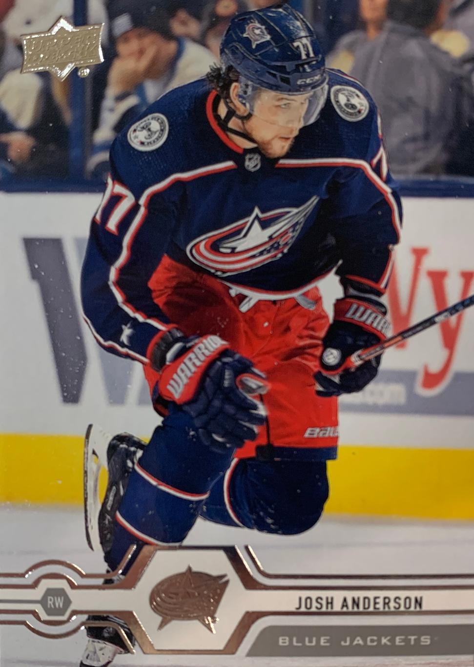 Карточка Josh Anderson - Джош Андерсон Columbus Blue Jackets - Коламбус НХЛ/NHL