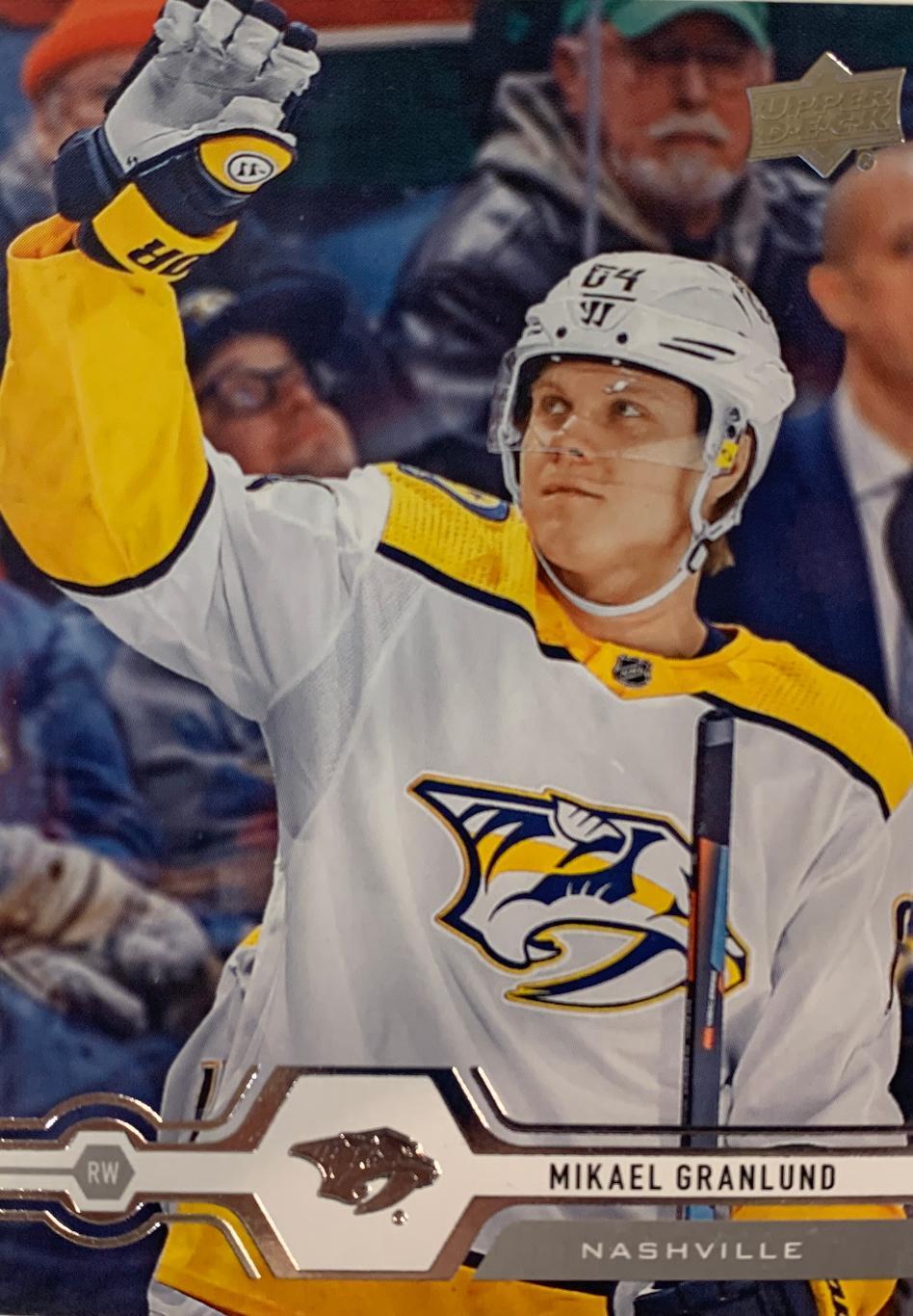 Карточка Mikael Granlund-Микаэль Гранлунд Nashville Predators - Нэшвилл NHL/НХЛ