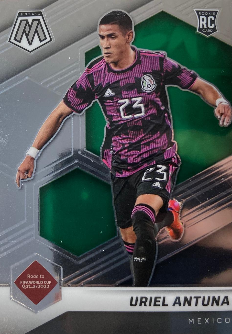 Футбол. Карточка Uriel Antuna/Уриэль Антуна Mexico/Мексика 2022 Panini/Панини