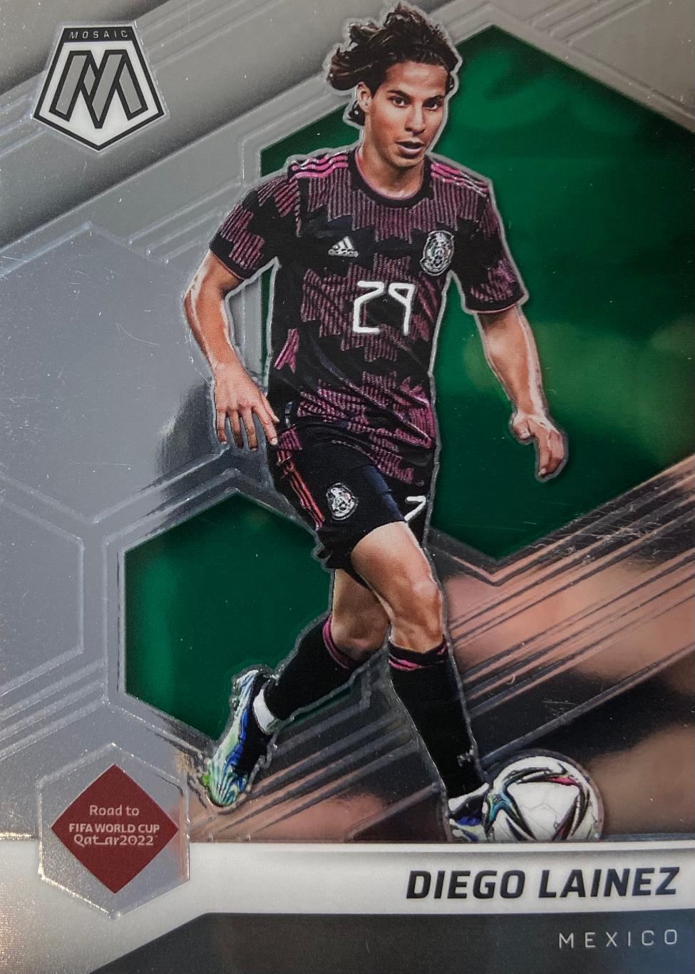 Футбол Карточка Diego Lainez/Диего Лаинес Мексика, Реал Бетис 2022 Panini/Панини