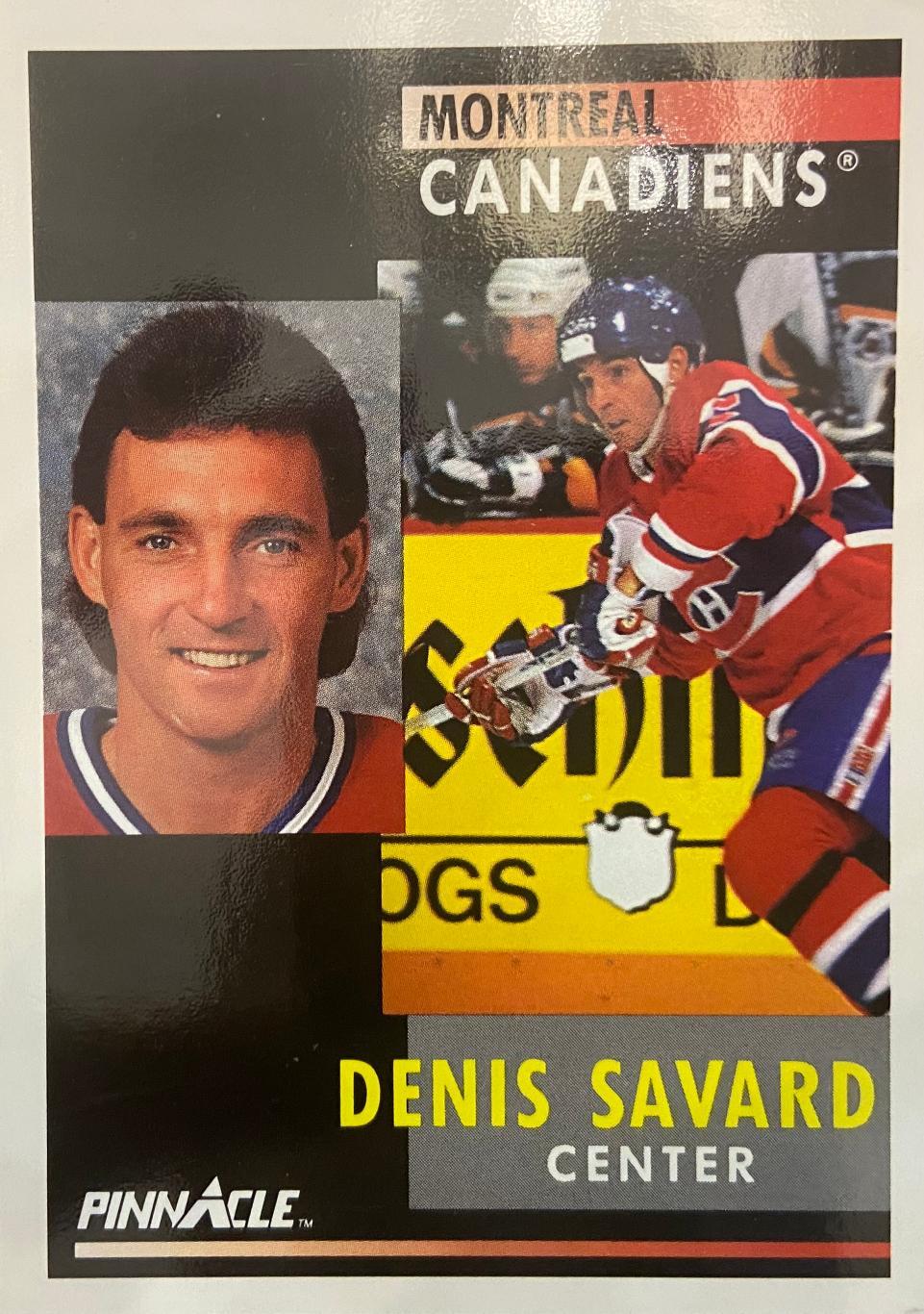 Хоккей. Карточка Denis Savard-Дени Савар Montreal Canadiens-Монреаль НХЛ/NHL