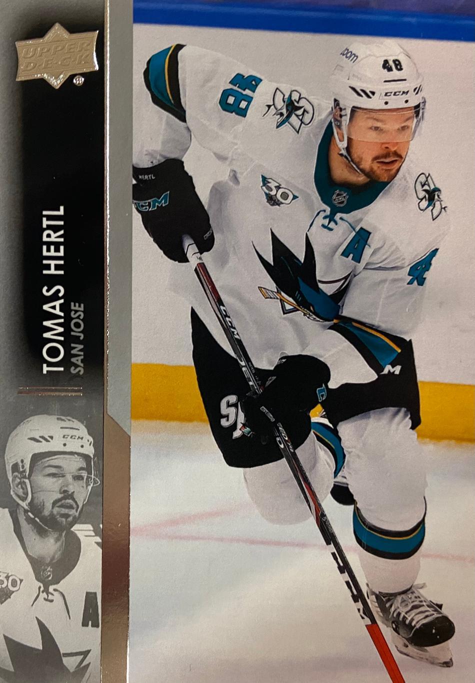 Хоккей. Карточка Tomas Hertl -Томаш Гертл San Jose Sharks-Сан-Хосе Шаркс NHL-НХЛ