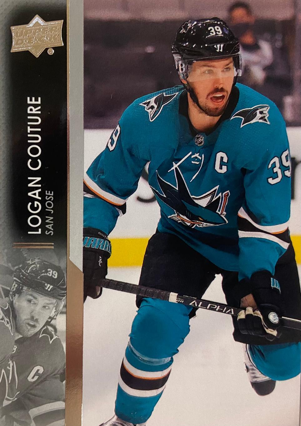 Хоккей Карточка Logan Couture-Логан Кутюр San Jose Sharks-Сан-Хосе Шаркс НХЛ/NHL