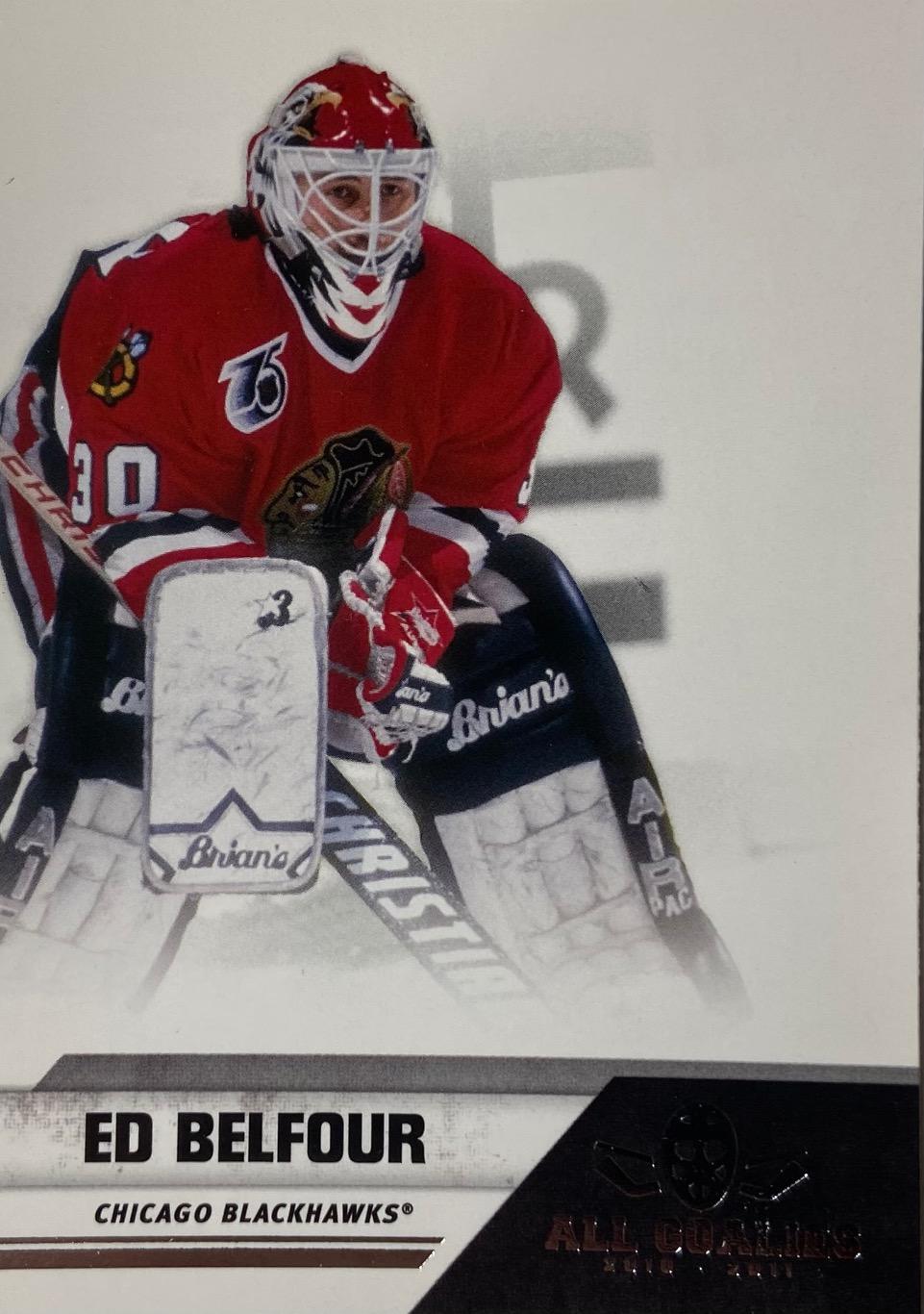 Хоккей. Карточка Ed Belfour - Эд Бельфор Chicago Blackhawks - Чикаго НХЛ/NHL