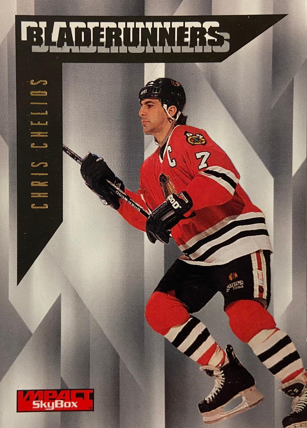 Хоккей, Карточка Chris Chelios - Крис Челиос Chicago Blackhawks - Чикаго НХЛ/NHL