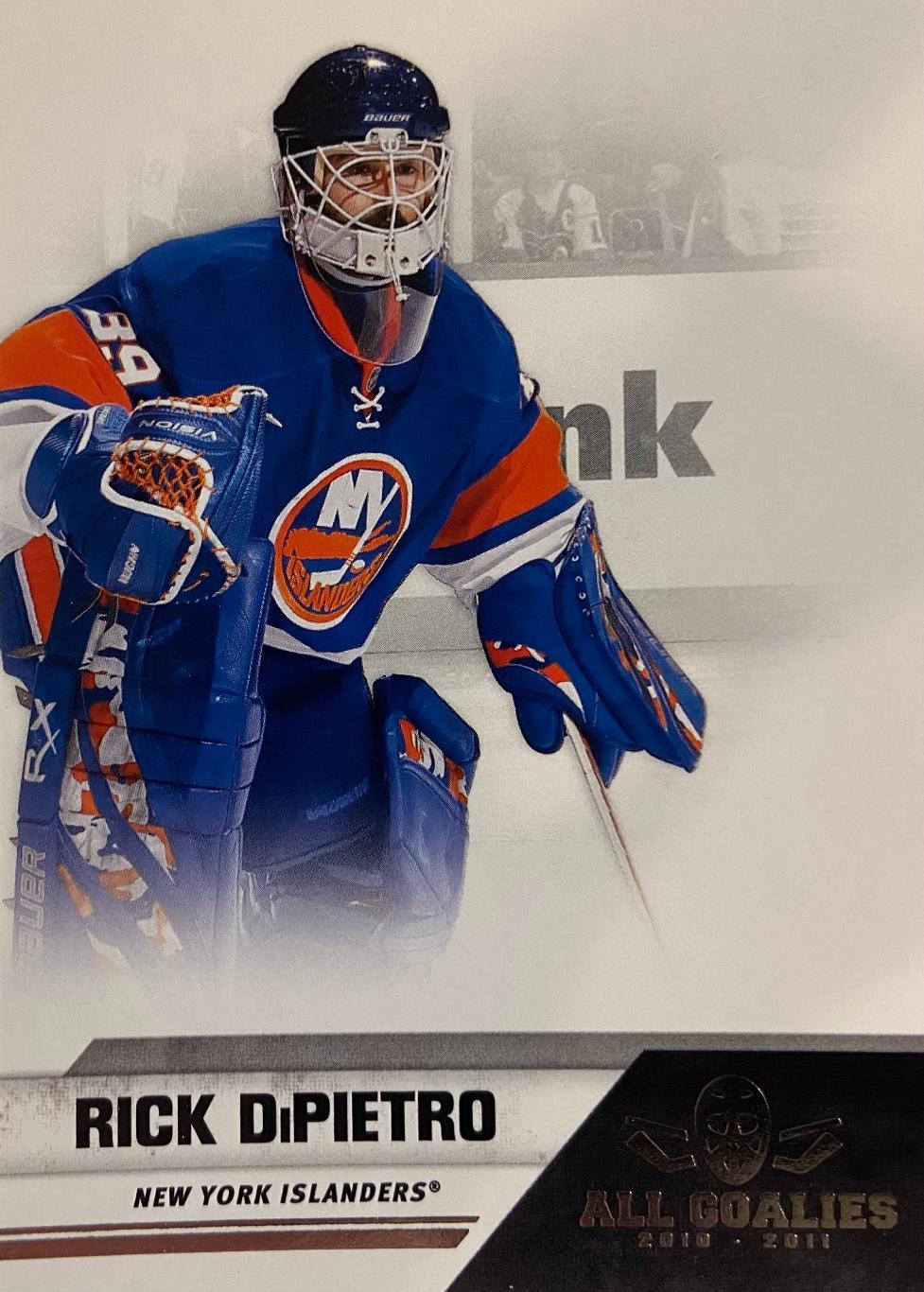 Хоккей. Карточка Rick DiPietro-Рик Дипьетро New York Islanders-Айлендерс НХЛ/NHL