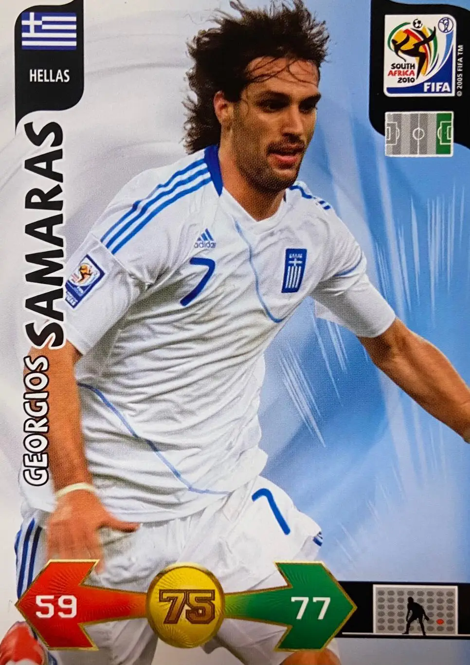 Футбол. Карточка Georgios Samaras/Йоргос Самарас Греция Чемпионат Мира 2010