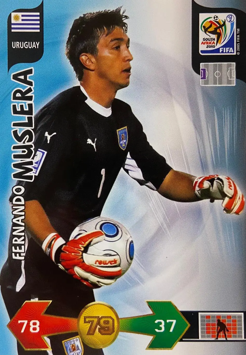 Футбол Карточка Фернандо Муслера Уругвай, Галатасарай, Лацио Чемпионат Мира 2010