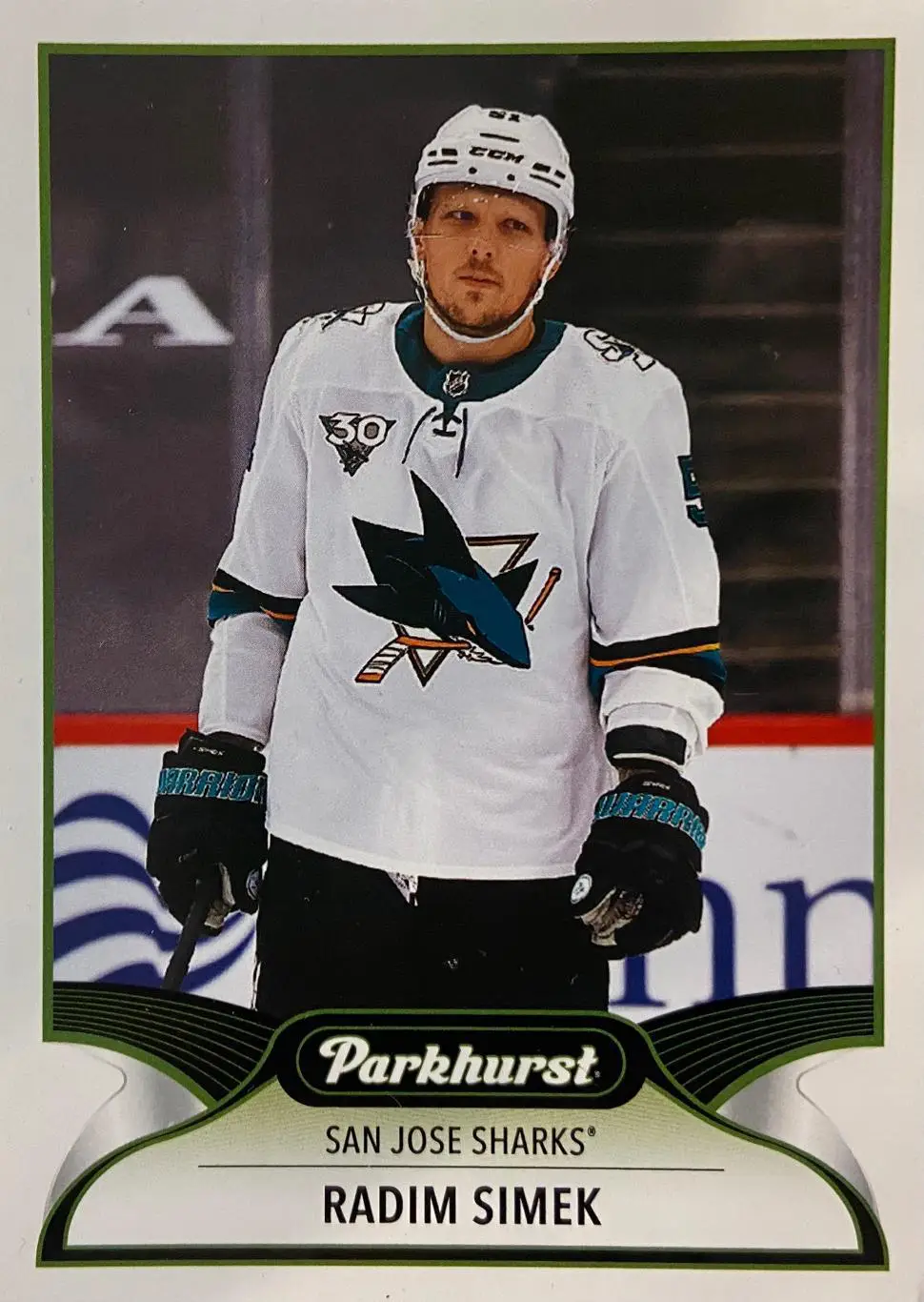 Хоккей. Карточка Radim Simek-Радим Шимек San Jose Sharks-Сан-Хосе Шаркс НХЛ/NHL