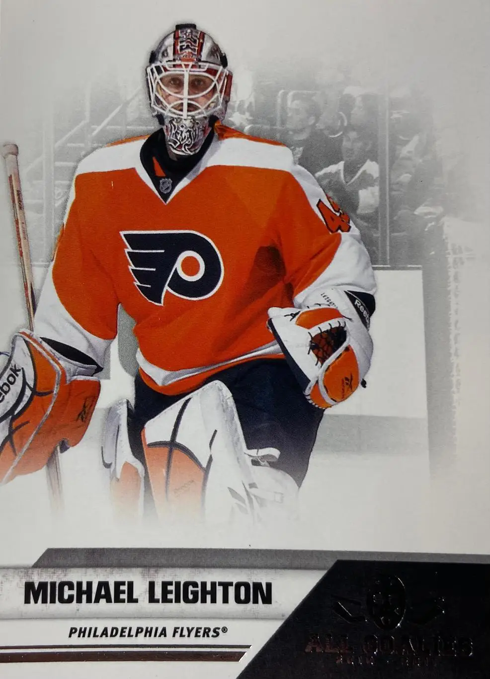 Карточка Michael Leighton-Майкл Лейтон Philadelphia Flyers - Филадельфия НХЛ/NHL