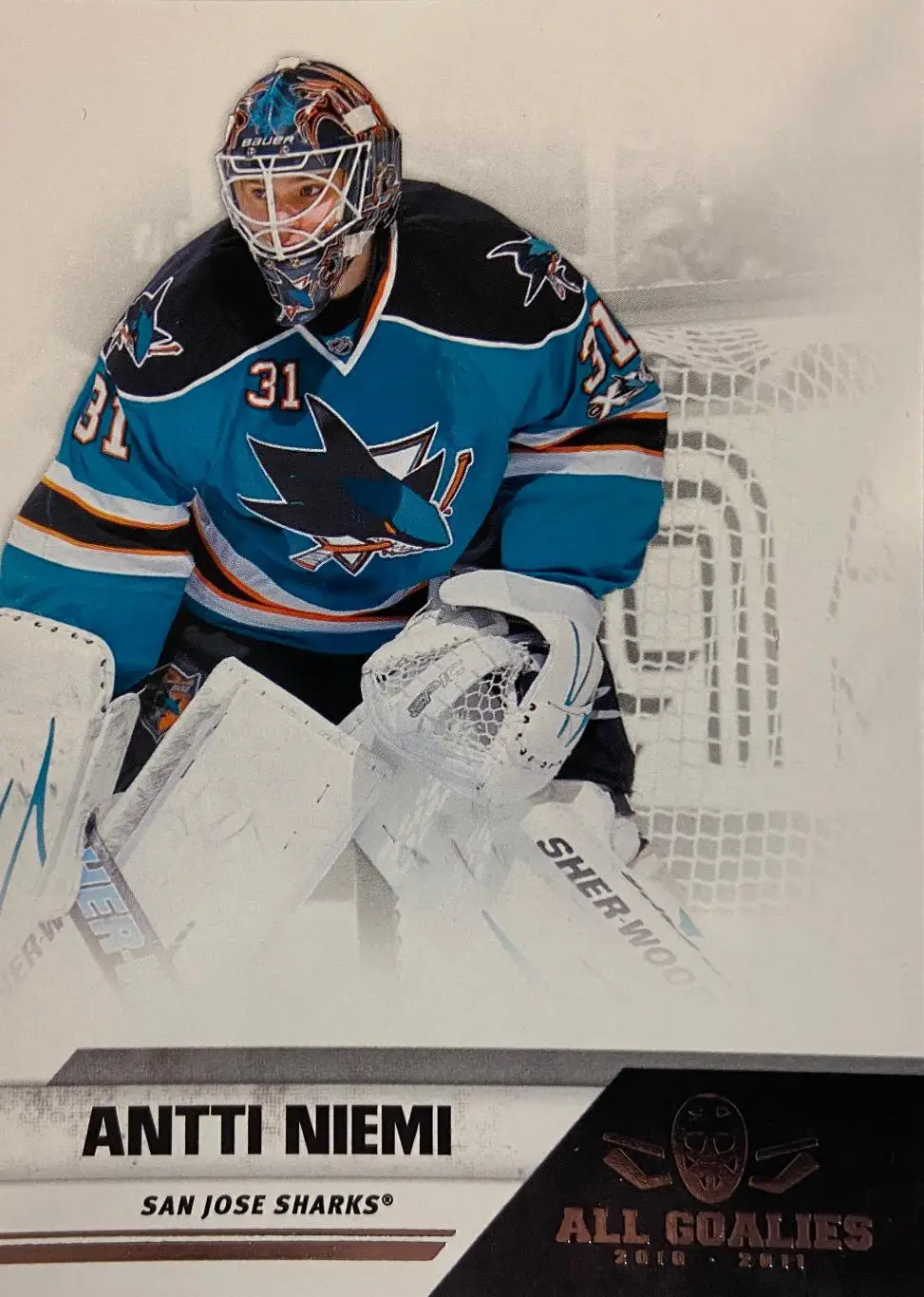 Хоккей. Карточка Антти Ниеми San Jose Sharks-Сан-Хосе Шаркс, Йокерит НХЛ/NHL/КХЛ