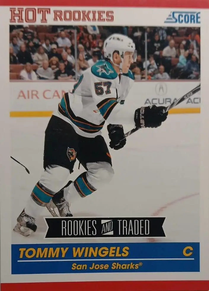 Хоккей. Карточка Tommy Wingels-Томми Уингелс San Jose Sharks - Сан-Хосе НХЛ/NHL