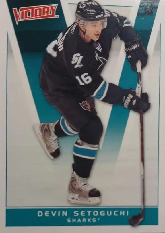 Хоккей. Карточка Devin Setoguchi-Девин Сетогучи San Jose Sharks-Сан-Хосе НХЛ/NHL