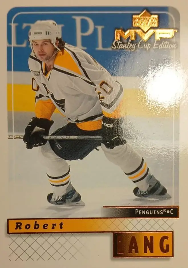 Хоккей. Карточка Robert Lang-Роберт Ланг Pittsburgh Penguins-Питтсбург НХЛ/NHL